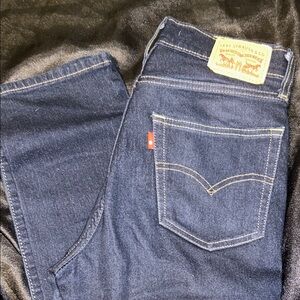 Levi's Blue Straight Jeans with Iconic Design